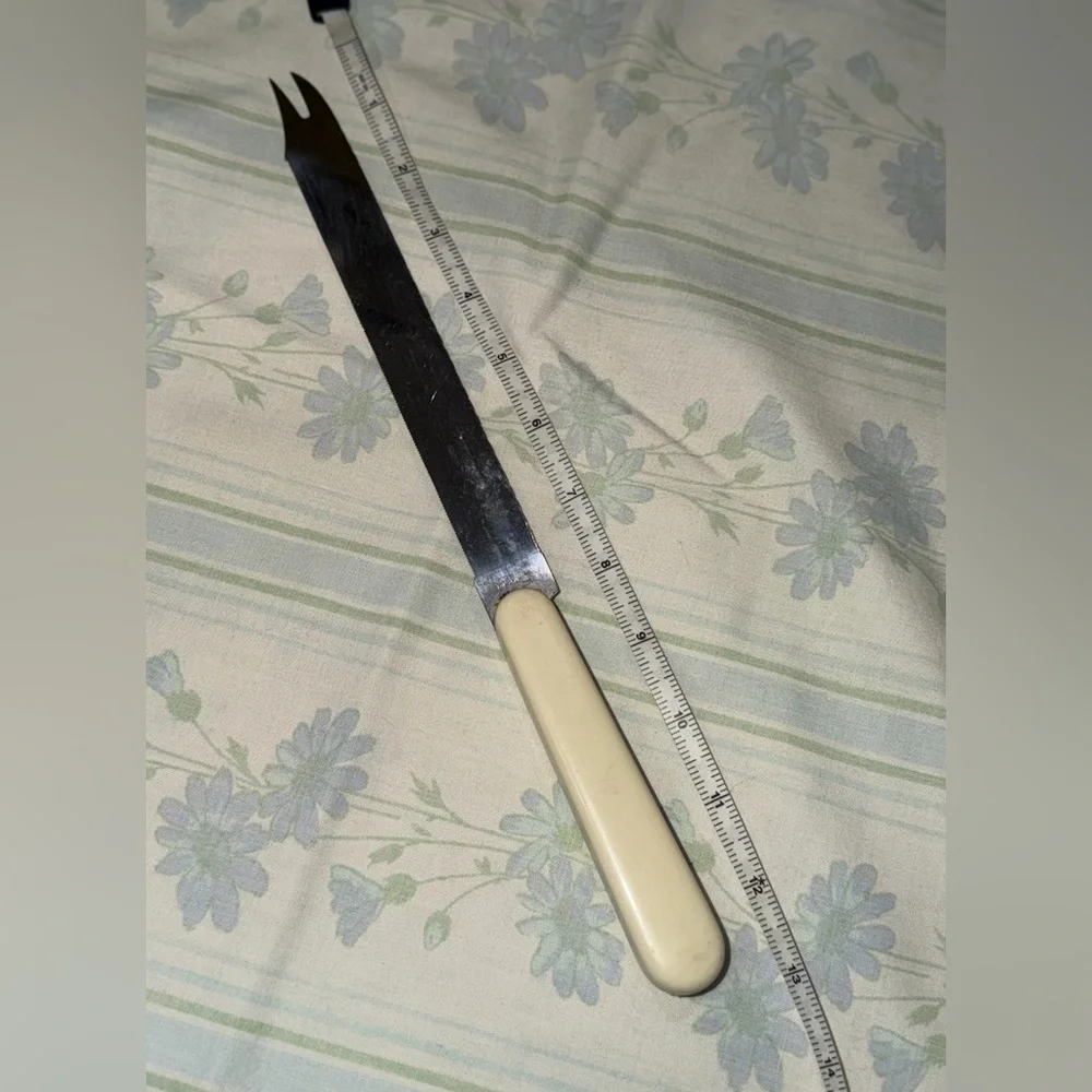 Vintage Tienshan‎ Country Teddy Bear Serrated Carving Utility Kitchen Knife